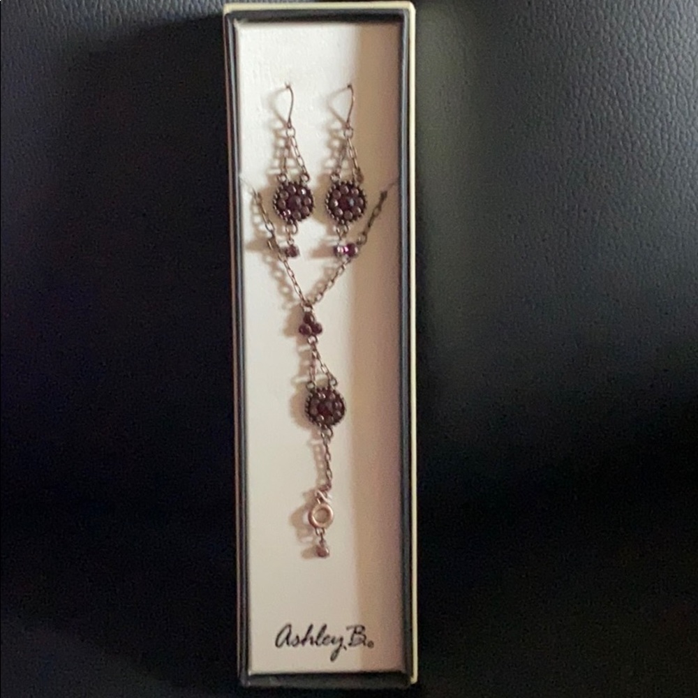 Ashley B earrings and necklace